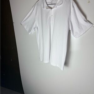 George White Polo Shirt Mens Large Classic Preppy Golf Casual Uniform